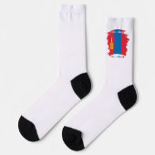 Chaussette Drapeau de Mongolie (Gauche)