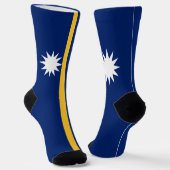 Chaussette Drapeau de Nauru (Angulaire)