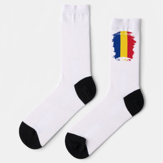 Chaussette Drapeau de Roumanie (Gauche)