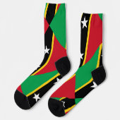 Chaussette Drapeau de Saint-Kitts-et-Nevis (Gauche)