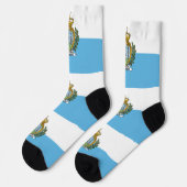 Chaussette Drapeau de Saint-Marin (Gauche)