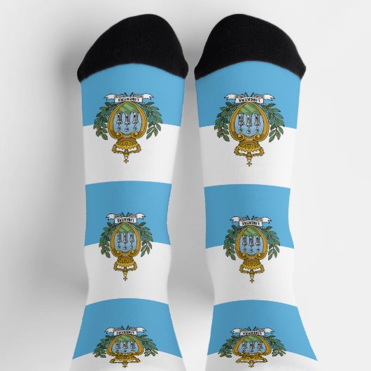 Chaussette Drapeau de Saint-Marin (Haut)