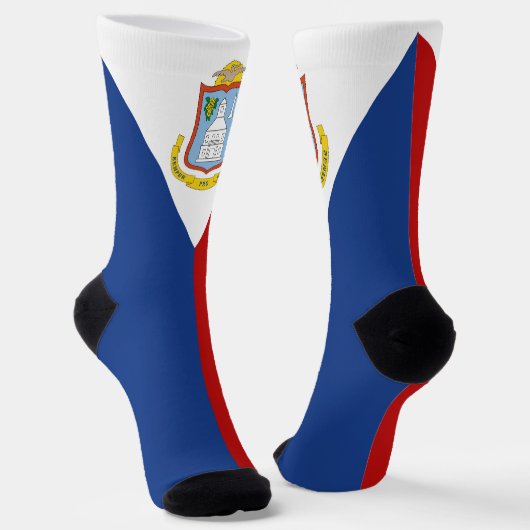 Chaussette Drapeau de Saint-Martin (Angulaire)