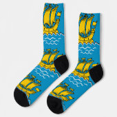 Chaussette Drapeau de Saint-Pierre-et-Miquelon (Gauche)
