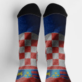 Chaussette Drapeau de soie croate (Haut)