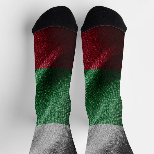 Chaussette Drapeau de soie de Bulgarie (Haut)
