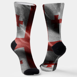 Chaussette Drapeau de soie de Géorgie