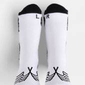 Chaussette Drapeau de sport de course minimal agité (Haut)