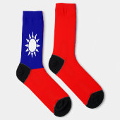Chaussette Drapeau de Taïwan (Droite)