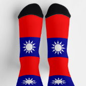 Chaussette Drapeau de Taïwan (Haut)