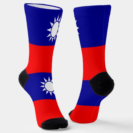 Chaussette Drapeau de Taïwan (Angulaire)
