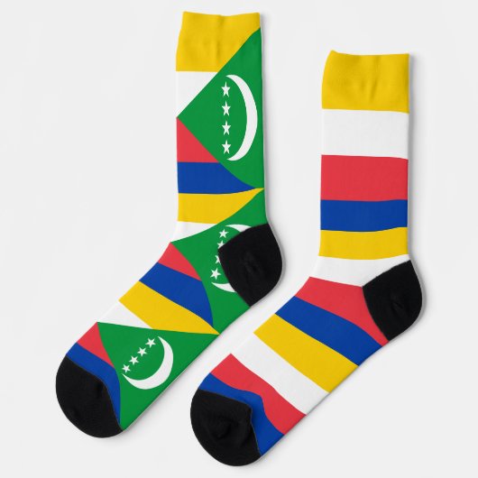 Chaussette Drapeau des Comores (Gauche)