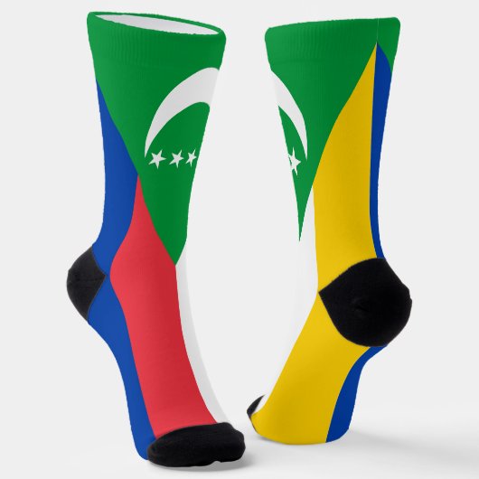 Chaussette Drapeau des Comores (Angulaire)