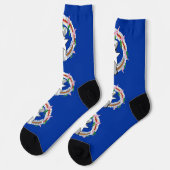 Chaussette Drapeau des Îles Mariannes du Nord (Gauche)