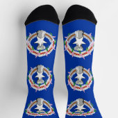 Chaussette Drapeau des Îles Mariannes du Nord (Haut)