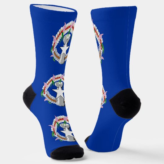 Chaussette Drapeau des Îles Mariannes du Nord (Angulaire)