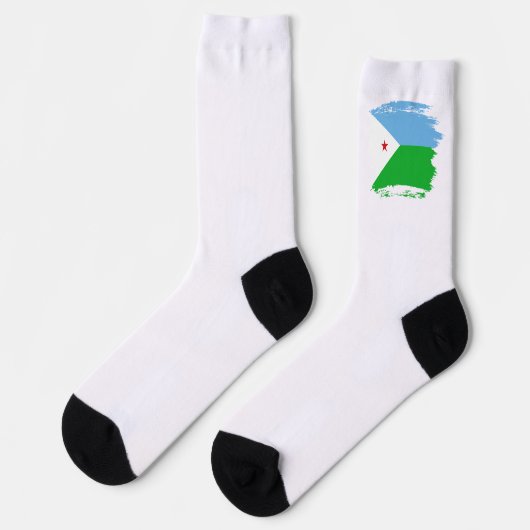 Chaussette Drapeau Djibouti (Gauche)