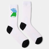 Chaussette Drapeau Djibouti (Droite)