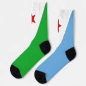 Chaussette Drapeau Djibouti (Gauche)