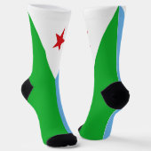 Chaussette Drapeau Djibouti (Angulaire)