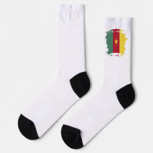 Chaussette drapeau du Cameroun