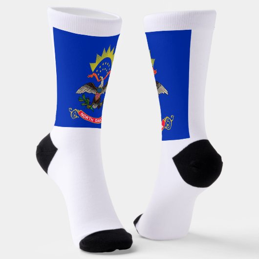 Chaussette Drapeau du Dakota du Nord (Angulaire)