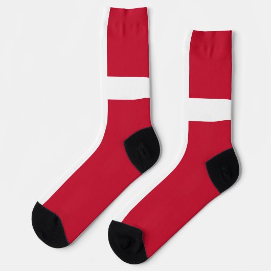 Chaussette Drapeau du Danemark (Gauche)