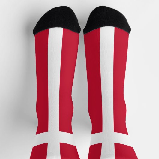 Chaussette Drapeau du Danemark (Haut)