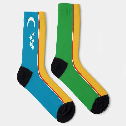 Chaussette Drapeau du Karakalpakstan (Droite)