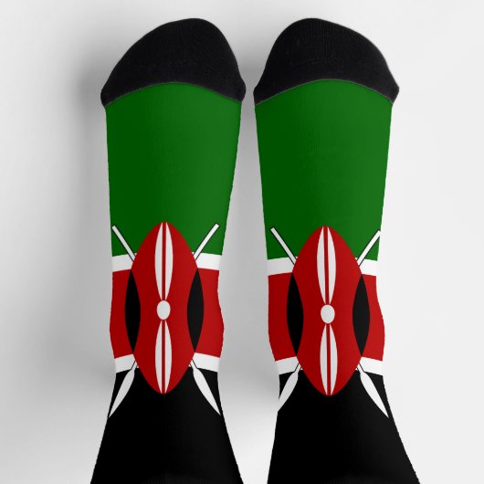 Chaussette Drapeau du Kenya (Haut)
