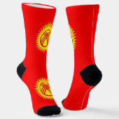 Chaussette Drapeau du Kirghizistan (Angulaire)
