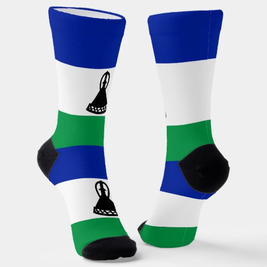 Chaussette Drapeau du Lesotho (Angulaire)