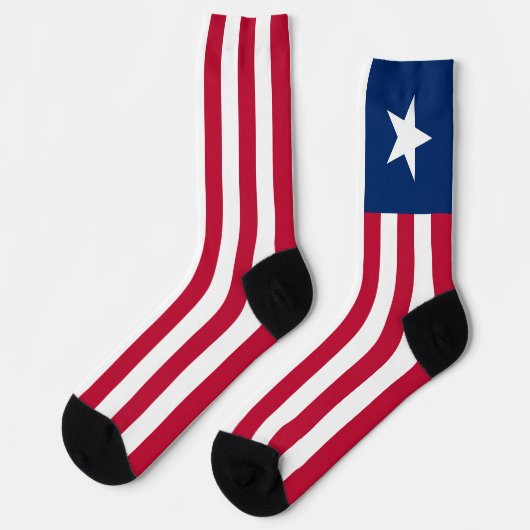 Chaussette Drapeau du Libéria (Gauche)