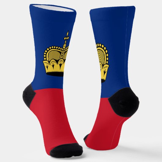 Chaussette Drapeau du Liechtenstein (Angulaire)