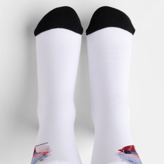 Chaussette drapeau du Liechtenstein (Haut)