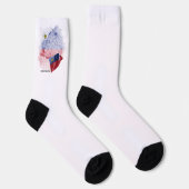 Chaussette drapeau du Liechtenstein (Droite)