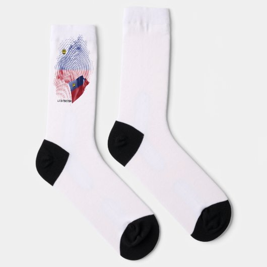 Chaussette drapeau du Liechtenstein (Droite)