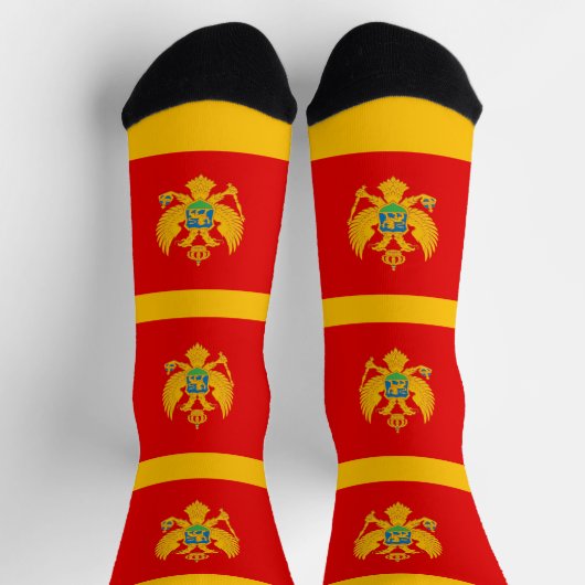 Chaussette Drapeau du Monténégro (Haut)