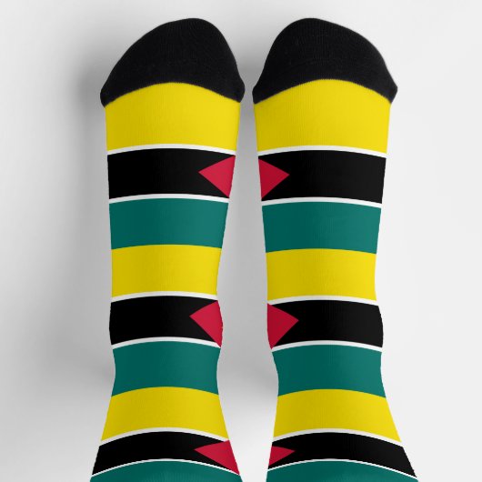Chaussette Drapeau du Mozambique (Haut)