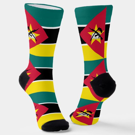 Chaussette Drapeau du Mozambique (Angulaire)