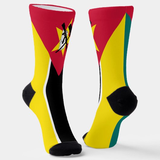 Chaussette Drapeau du Mozambique (Angulaire)