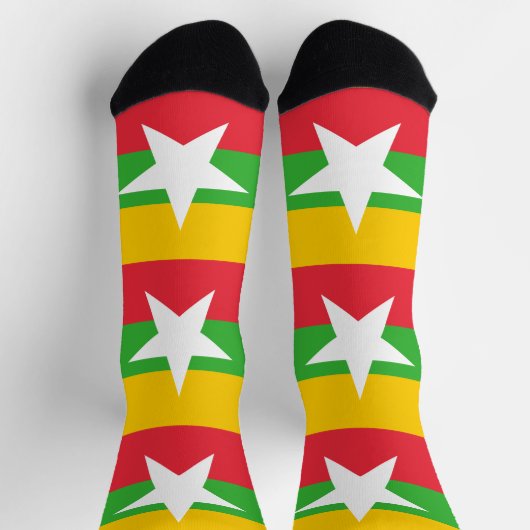 Chaussette Drapeau du Myanmar (Haut)