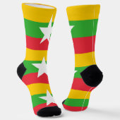 Chaussette Drapeau du Myanmar (Angulaire)