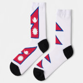 Chaussette Drapeau du Népal (Gauche)