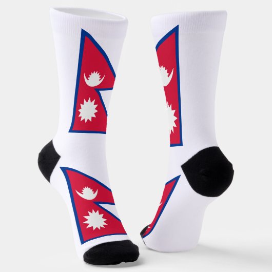 Chaussette Drapeau du Népal (Angulaire)