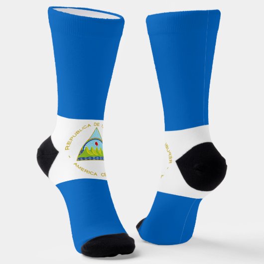 Chaussette Drapeau du Nicaragua (Angulaire)