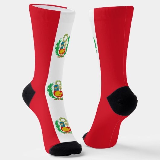 Chaussette Drapeau du Pérou (Angulaire)