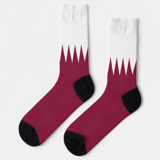 Chaussette Drapeau du Qatar (Gauche)