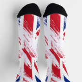 Chaussette Drapeau du Royaume-Uni Grunge Vintage (Haut)