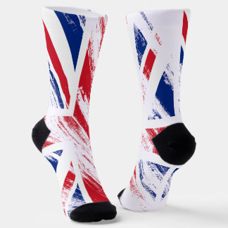 Chaussette Drapeau du Royaume-Uni Grunge Vintage